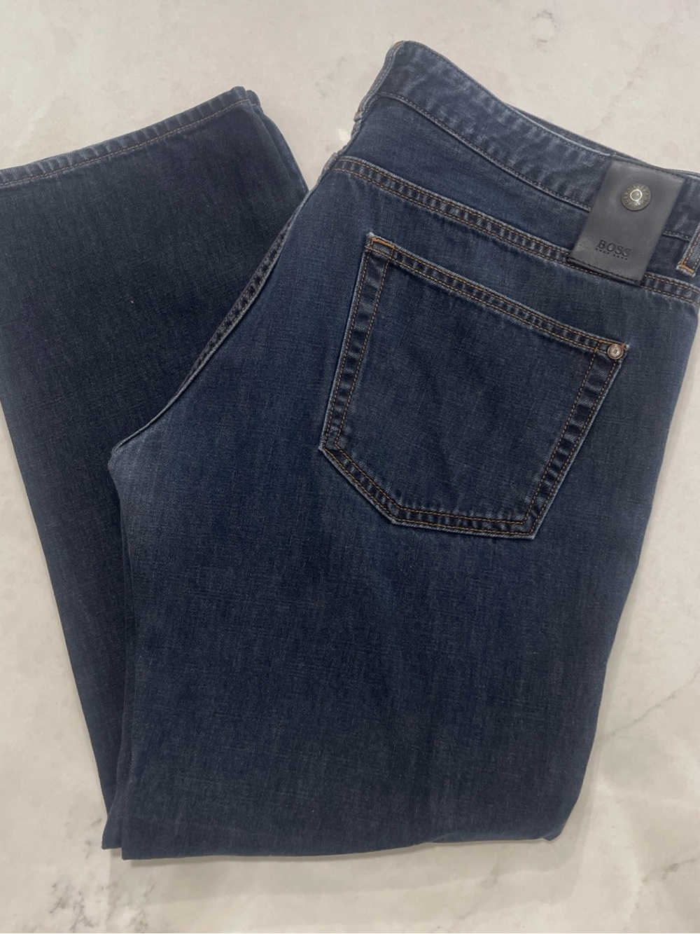 Hugo Boss Men's Dark Indigo Jeans - Kansas | Regular Fit